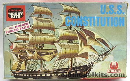 Life-Like USS Constitution with Molded Furled Sails, B313 plastic model kit